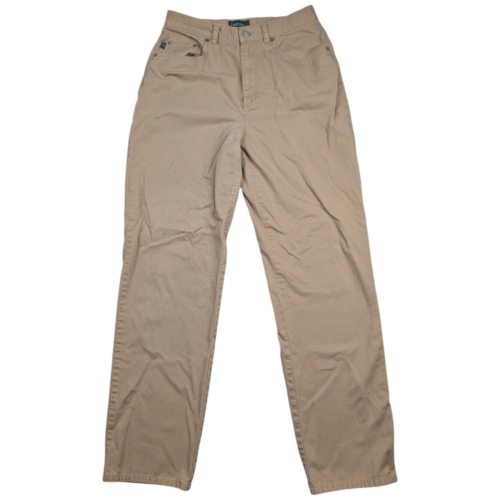 LRL Lauren Jeans‎ Co. Ralph Lauren Women's Size 10 Beige Khaki Chino Preppy